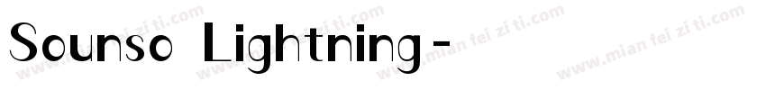 Sounso Lightning字体转换